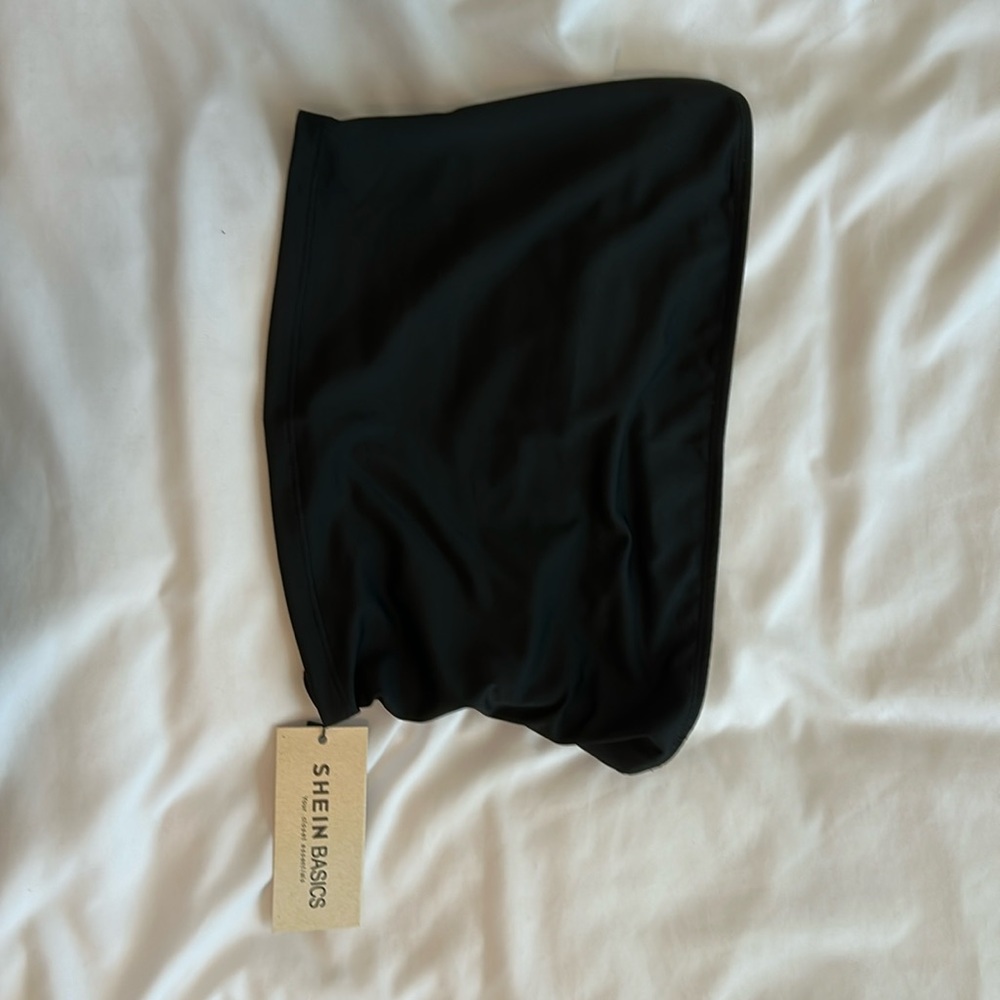 Shein black bando top